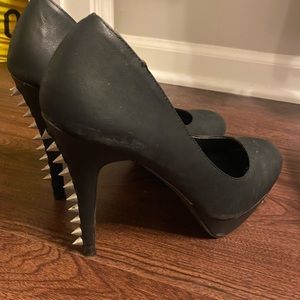 Spiked stiletto heels